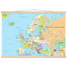 Political map of Europe showing countries, capitals, borders, and major cities. Political map of Europe showing countries, capitals, borders, and major cities.