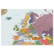 Political map of Europe showing countries, capitals, borders, and major cities. Political map of Europe showing countries, capitals, borders, and major cities.