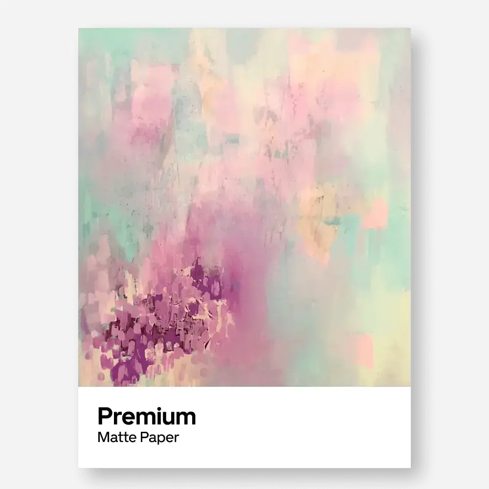 Our premium matte paper is heavier-weight, white, and features a smooth, uncoated finish that feels luxuriously soft to the touch: