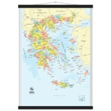 Political Map of Greece with Prefectures & Capitals - Fine Art Framed Poster Political Map of Greece with Prefectures & Capitals - Fine Art Framed Poster