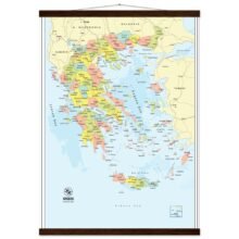 Political Map of Greece with Prefectures & Capitals - Fine Art Framed Poster Political Map of Greece with Prefectures & Capitals - Fine Art Framed Poster