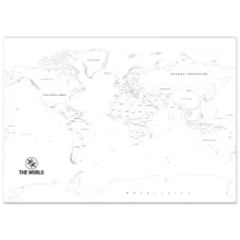 Paint the World – Black & White World Map for Coloring Paint the World – Black & White World Map for Coloring