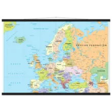 Political map of Europe showing countries, capitals, borders, and major cities. Political map of Europe showing countries, capitals, borders, and major cities.
