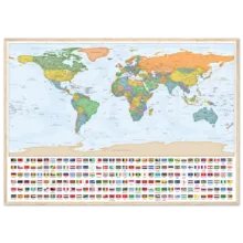 Very Detailed World Political Map with Country Flags and Capitals Premium Wall Map Very Detailed World Political Map with Country Flags and Capitals Premium Wall Map