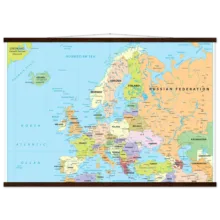 Political map of Europe showing countries, capitals, borders, and major cities. Political map of Europe showing countries, capitals, borders, and major cities.