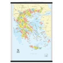 Political Map of Greece with Prefectures & Capitals - Fine Art Framed Poster Political Map of Greece with Prefectures & Capitals - Fine Art Framed Poster