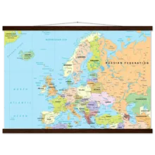 Political map of Europe showing countries, capitals, borders, and major cities. Political map of Europe showing countries, capitals, borders, and major cities.