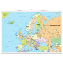 Political map of Europe showing countries, capitals, borders, and major cities. Political map of Europe showing countries, capitals, borders, and major cities.
