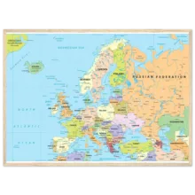 Political map of Europe showing countries, capitals, borders, and major cities. Political map of Europe showing countries, capitals, borders, and major cities.