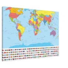 Detailed Classic World Map – Elegant Political Wall Map