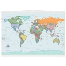 World Map in Greek | Detailed Political & Physical Map World Map in Greek | Detailed Political & Physical Map