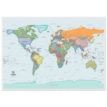 World Map in Greek | Detailed Political & Physical Map World Map in Greek | Detailed Political & Physical Map