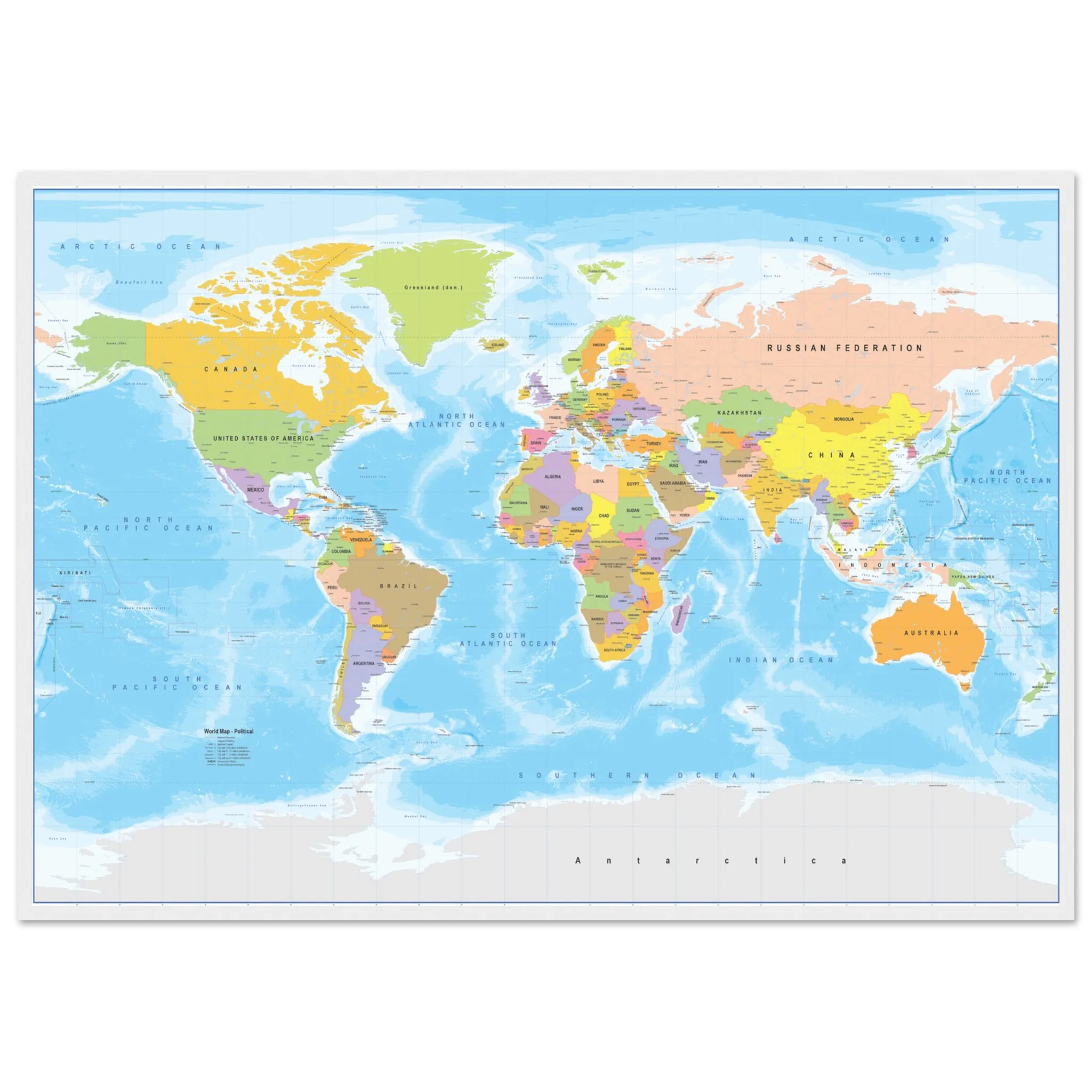 Detailed World Political Map