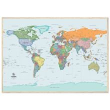 World Map in Greek | Detailed Political & Physical Map World Map in Greek | Detailed Political & Physical Map