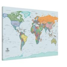 World Map in Greek | Detailed Political & Physical Map World Map in Greek | Detailed Political & Physical Map