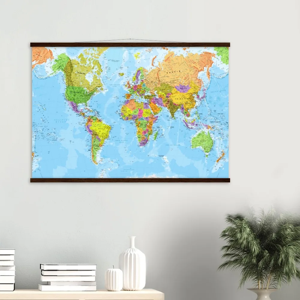 Magnetic hangers that prevent poster damage and allow easy print changes, offering versatile and durable display options:
