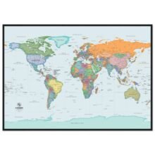World Map in Greek | Detailed Political & Physical Map World Map in Greek | Detailed Political & Physical Map